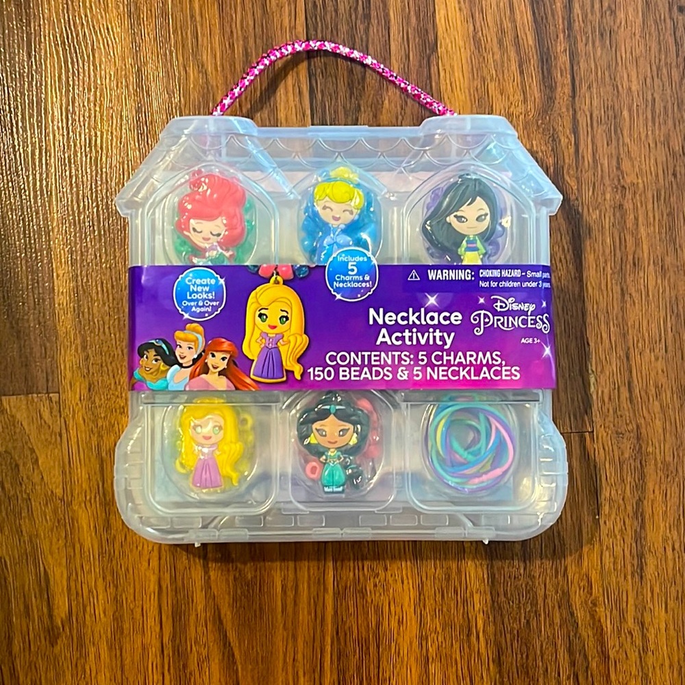 Disney Princess 👑 Necklace Activity Tin.